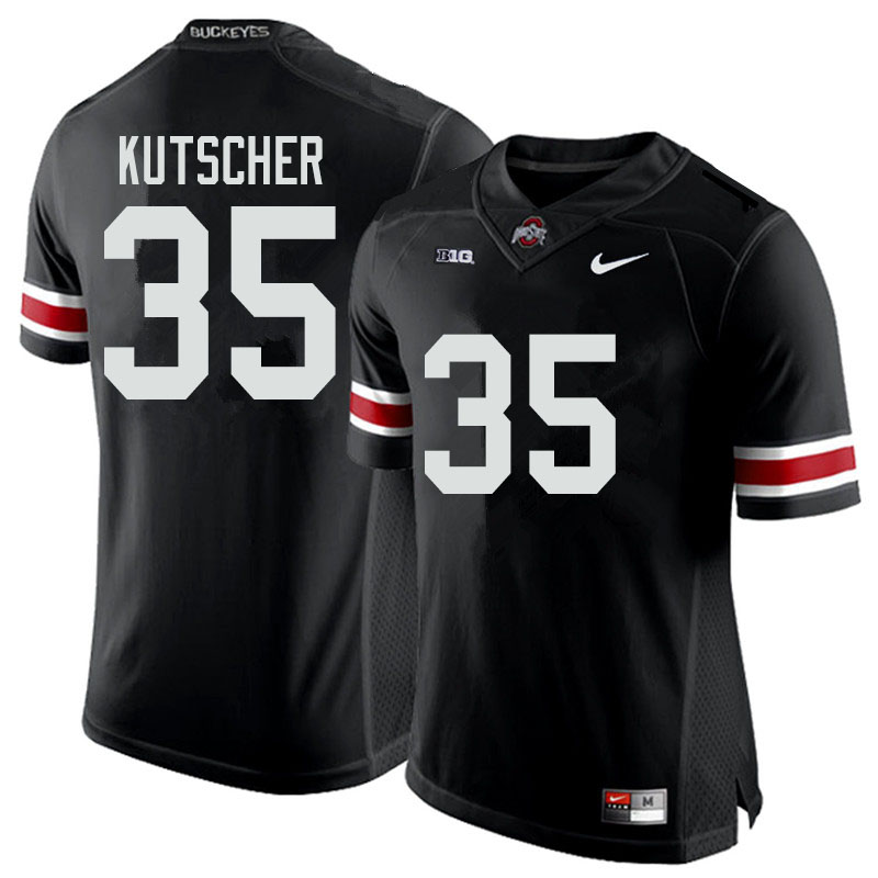 Men #35 Austin Kutscher Ohio State Buckeyes College Football Jerseys Sale-Black